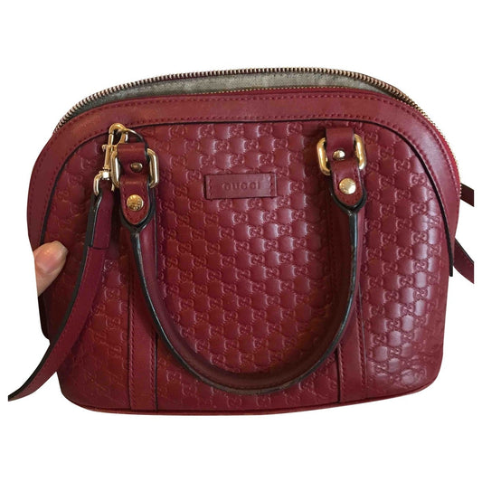 Gucci red leather handbag