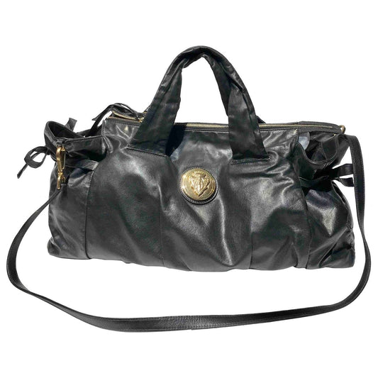 Gucci black leather handbag