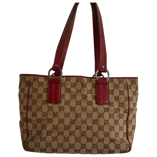 Gucci beige cloth handbag