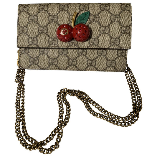Gucci beige cloth handbag