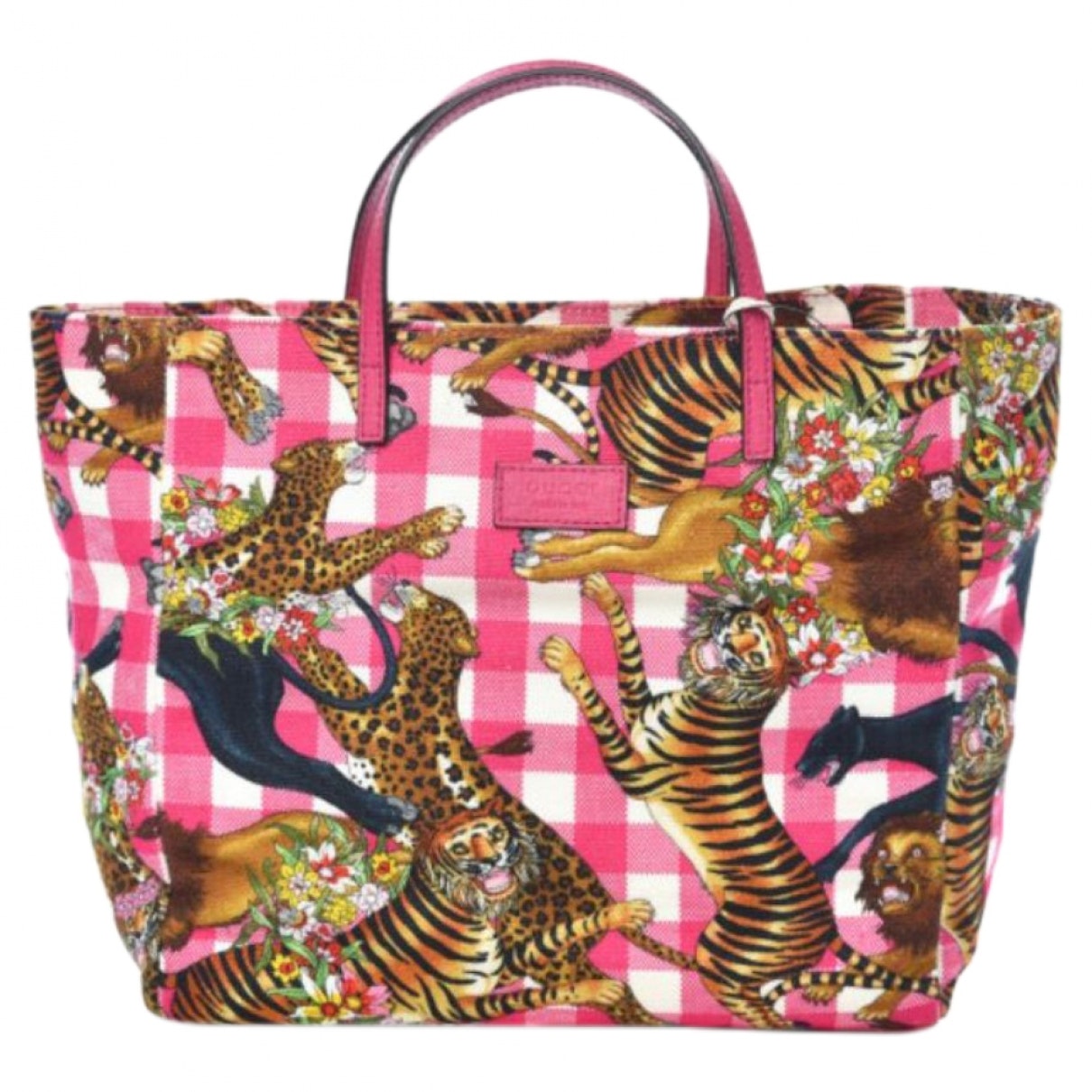 Gucci pink cloth handbag
