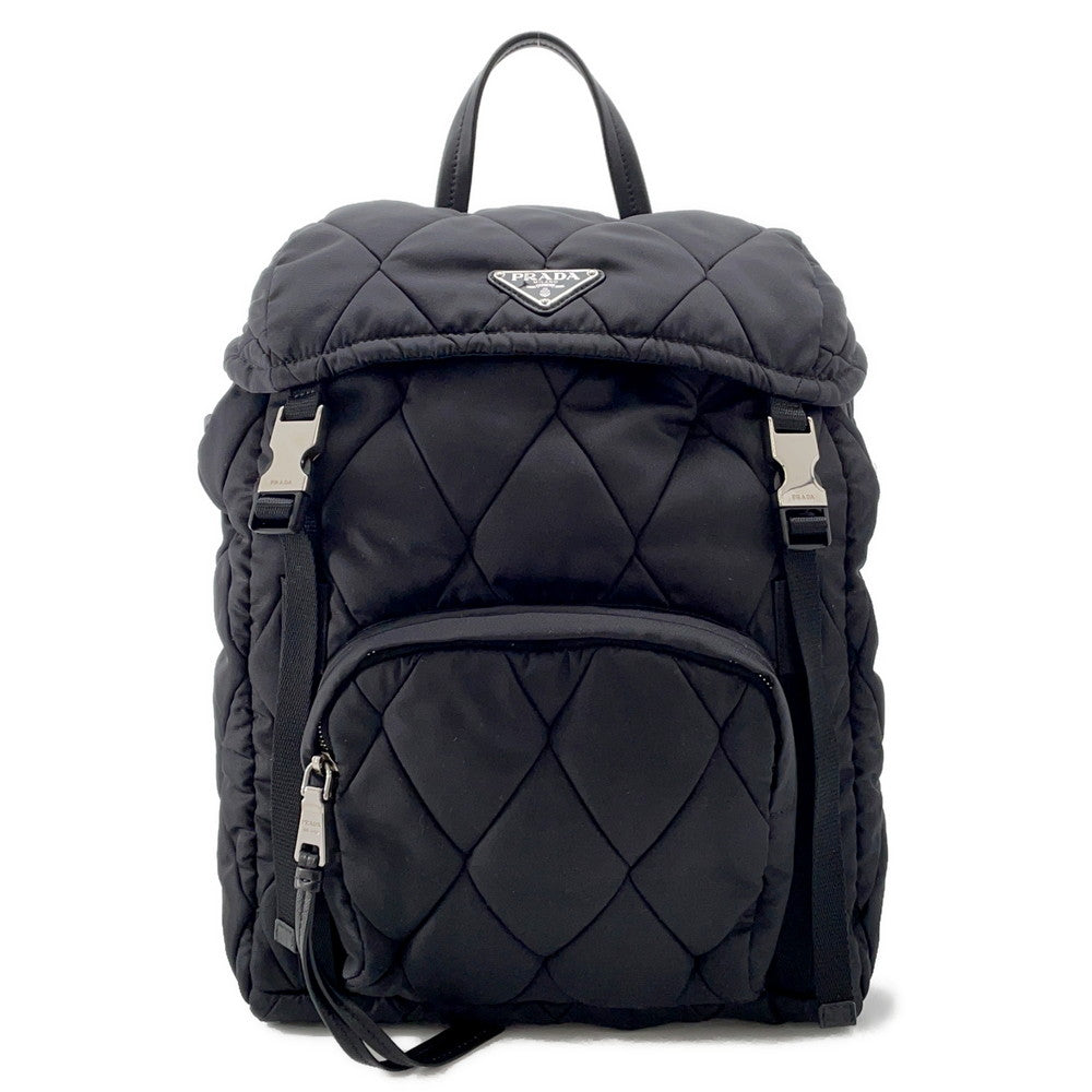 Prada Backpack Black1BZ020 Nylon Quilted