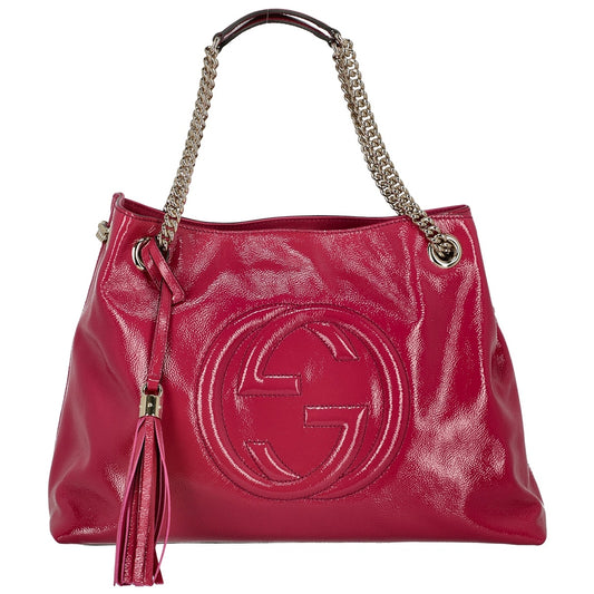 Gucci soho pink leather handbag