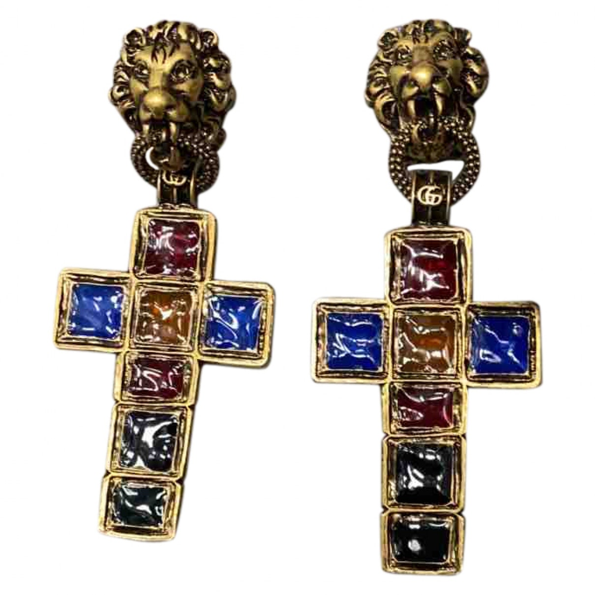 Gucci multicolour metal earrings