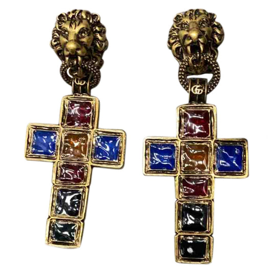 Gucci multicolour metal earrings