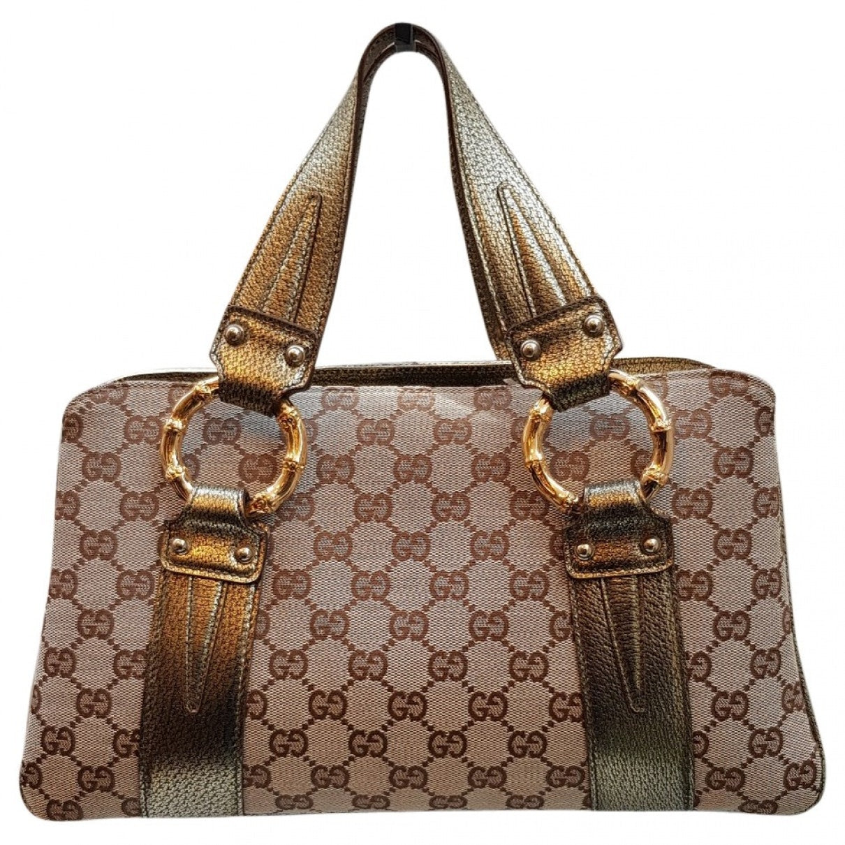 Gucci beige cloth handbag