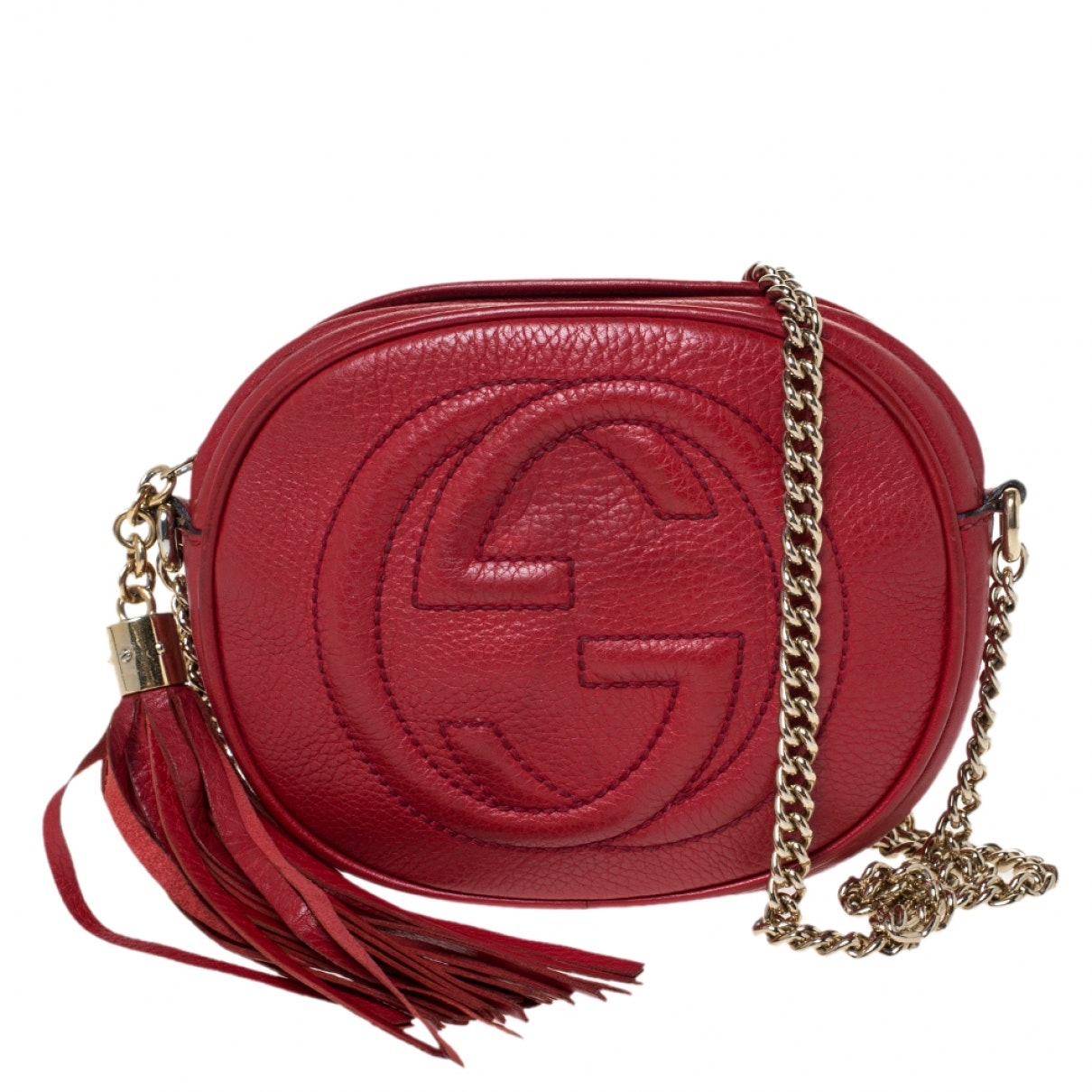 Gucci soho red leather handbag