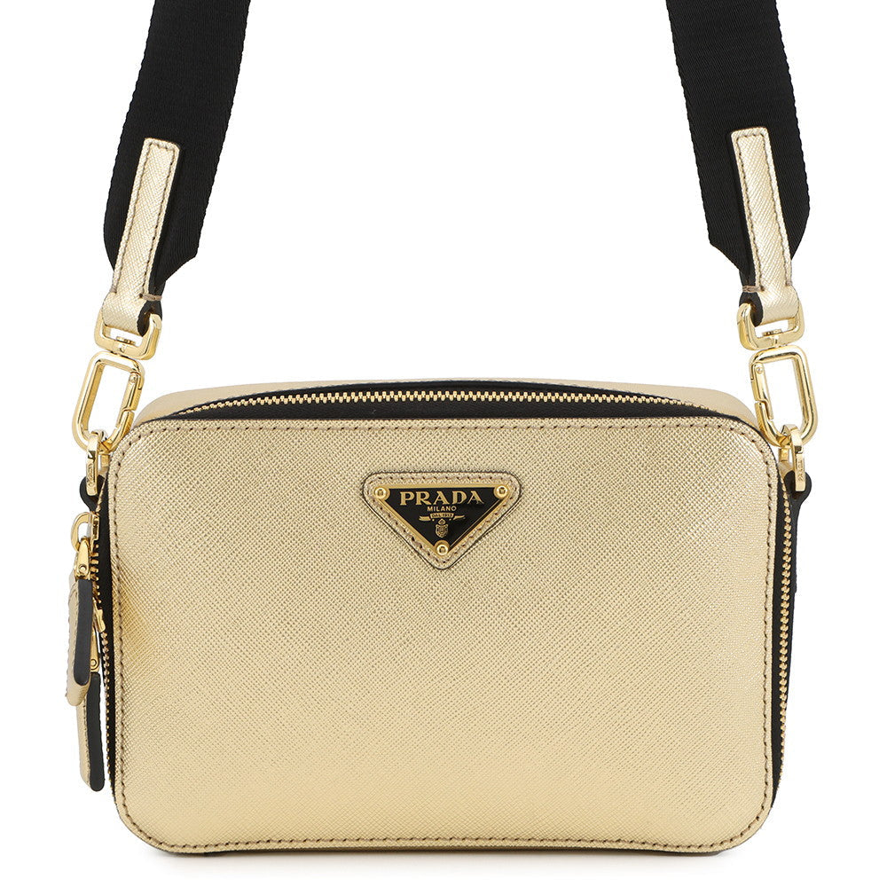 Prada Shoulder Bag Triangle Brique Gold2VH070 LeatherLeather Saffiano Logo