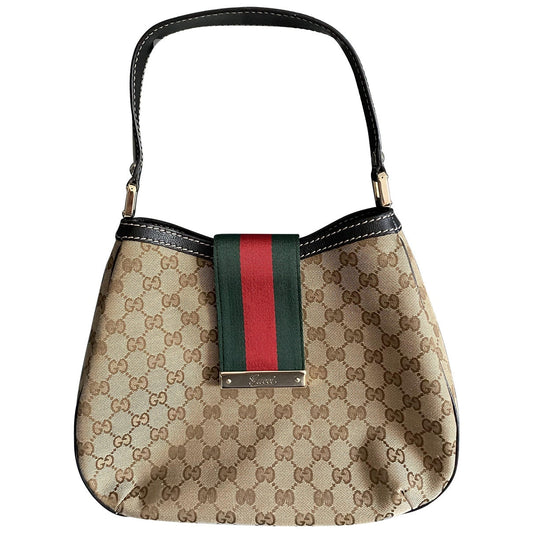 Gucci hobo beige cloth handbag