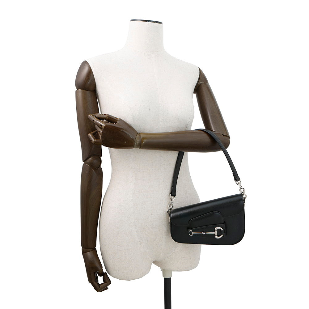 GUCCI GUCCI Horsebit1955 2WAYBag Black774209 Leather Size Mini