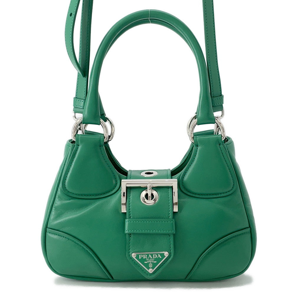 Prada Re-Edition Moon 2wayShoulder Green1BA381 Padded Nappa Leather Shoulder Bag