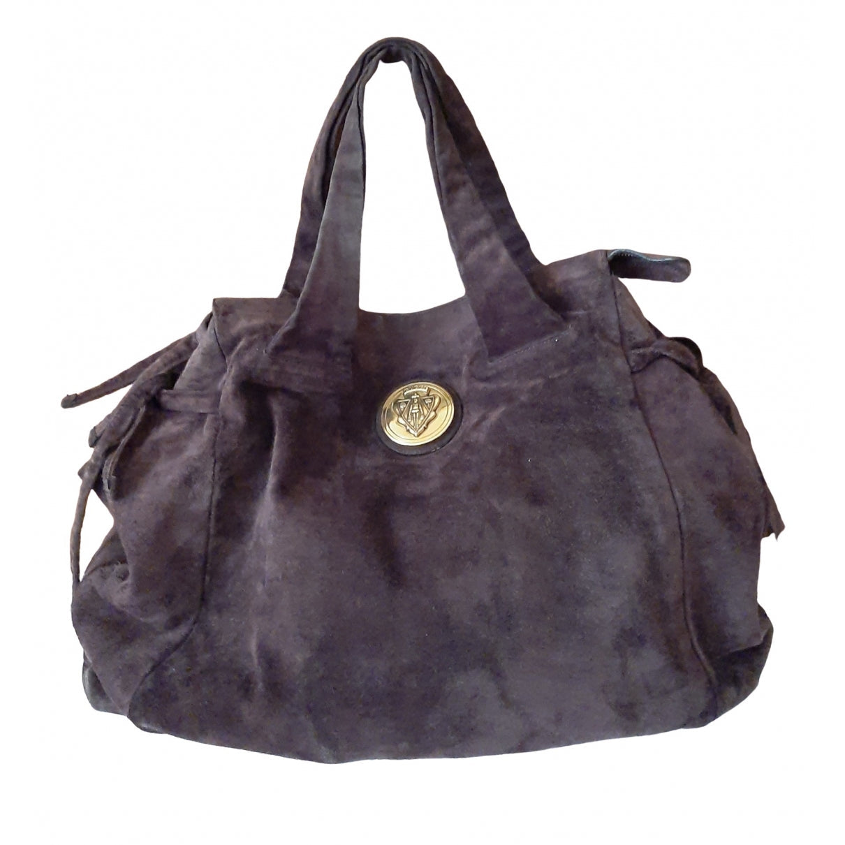 Gucci hysteria brown suede handbag