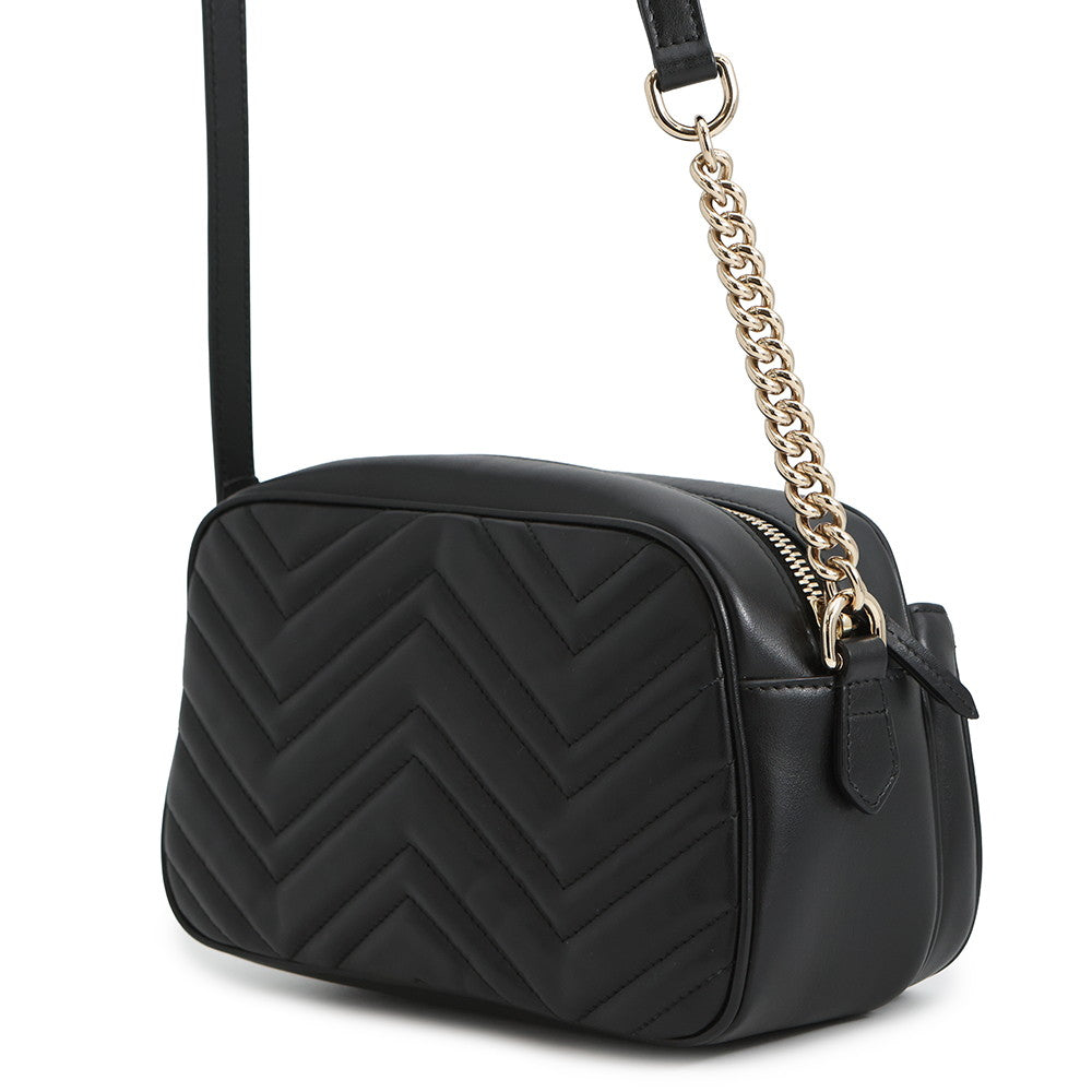 GUCCI GG Marmont Small Shoulder Bag Black798715 Calf Leather Size Small