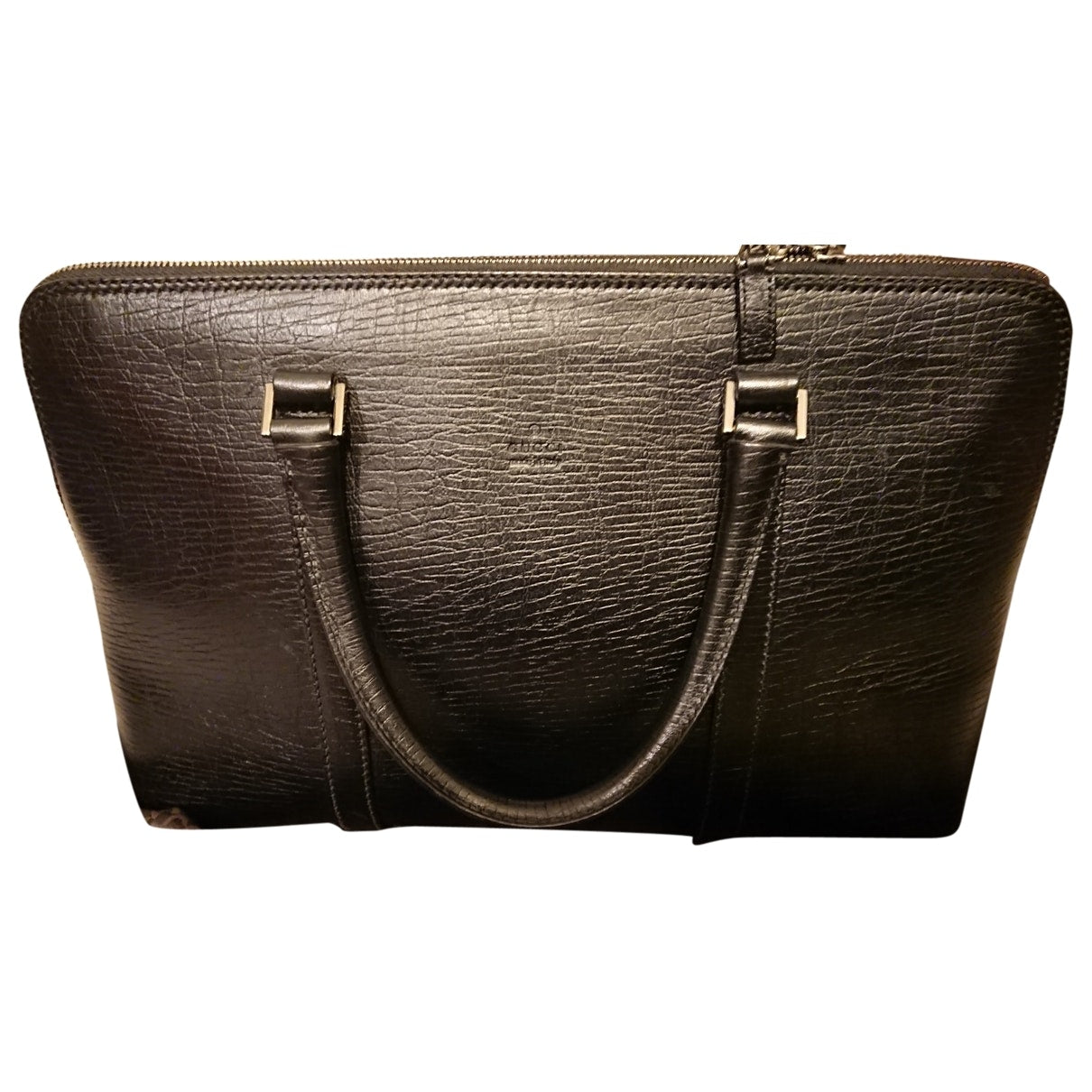 Gucci black leather handbag
