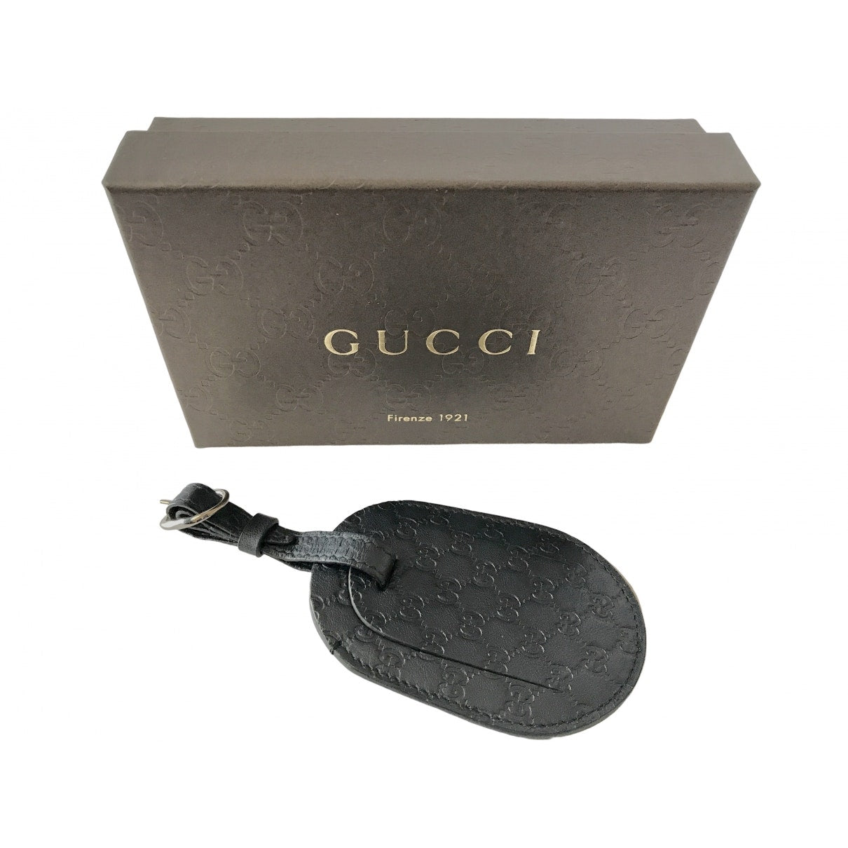 Gucci icon black leather case