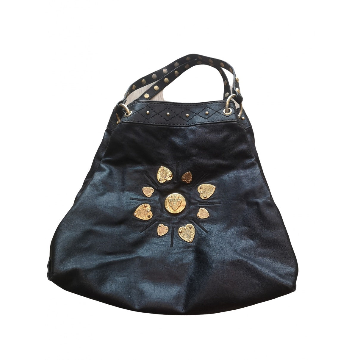 Gucci black leather handbag