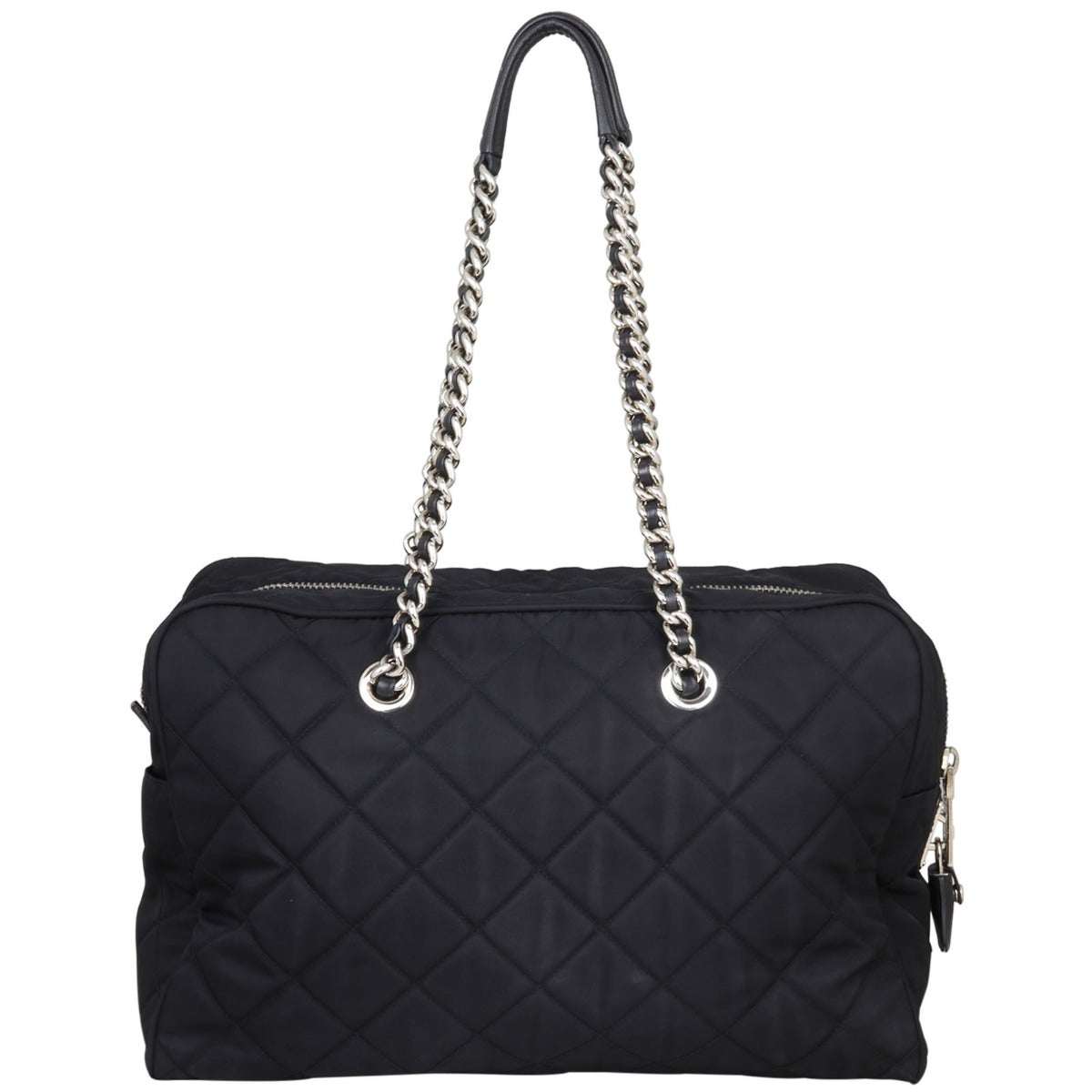 Prada Tessuto Bowling Bag Quilted Travel Bag
