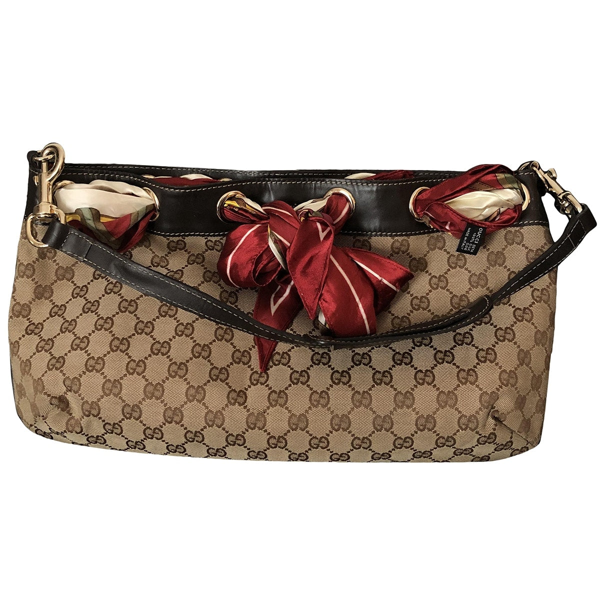Gucci positano beige cloth handbag