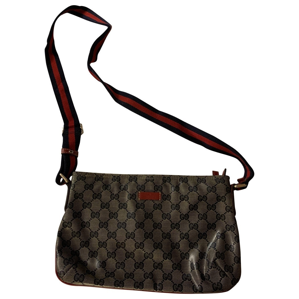 Gucci bree blue cloth handbag