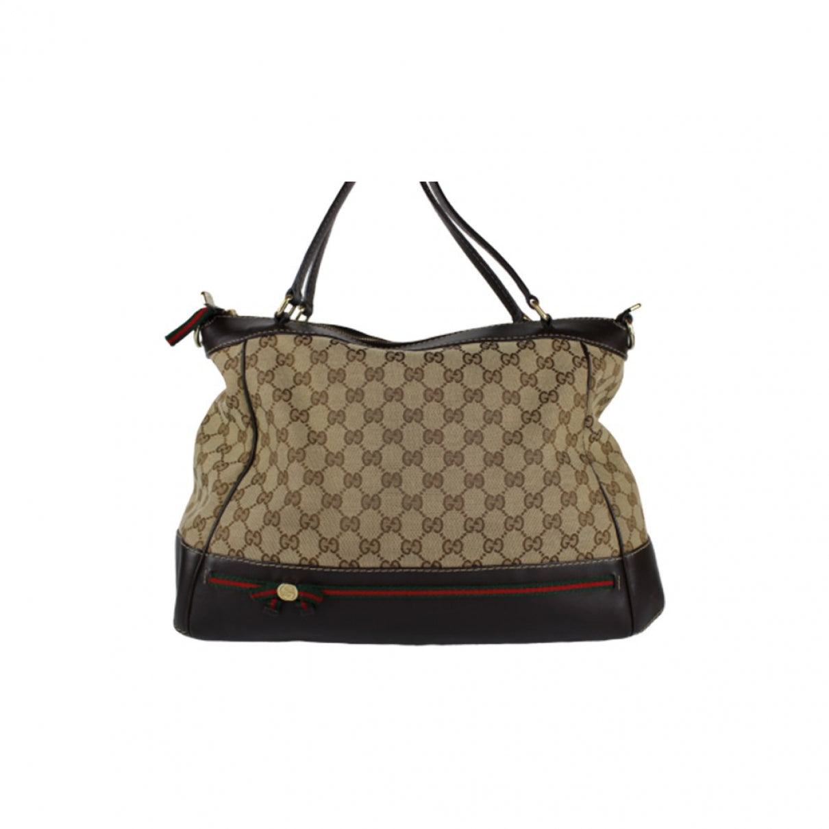 Gucci Brown Cloth Handbag