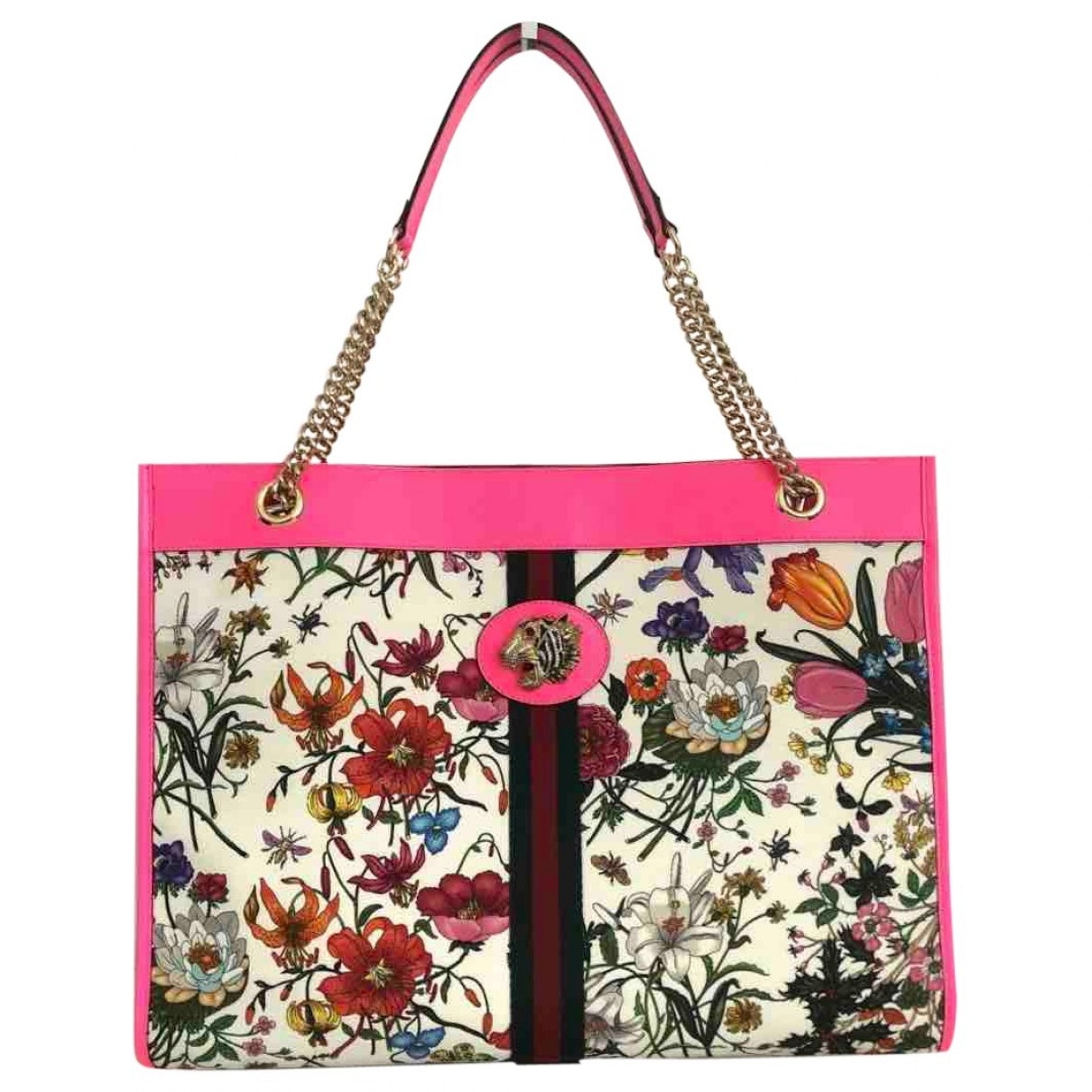 Gucci rajah multicolour cotton handbag