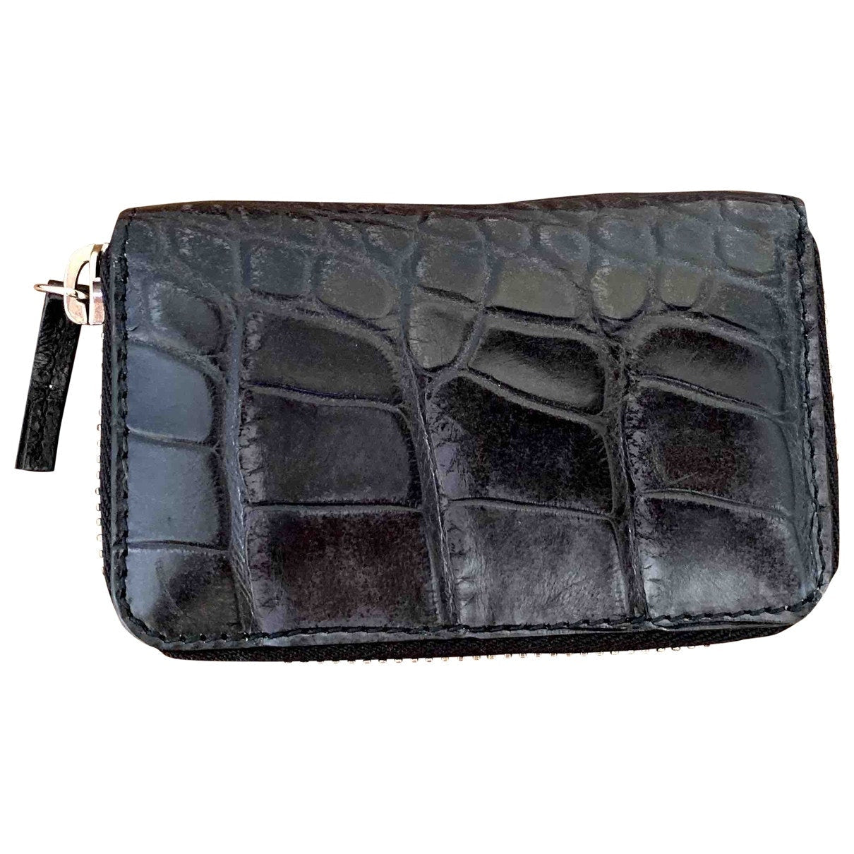 Gucci black crocodile case