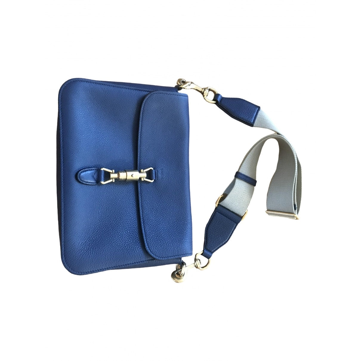 Gucci jackie blue leather handbag