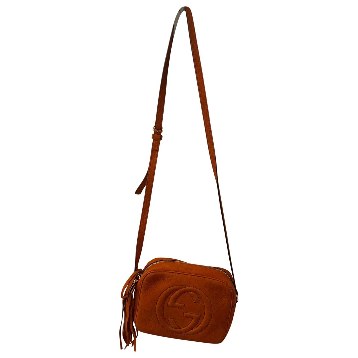 Gucci soho orange leather handbag