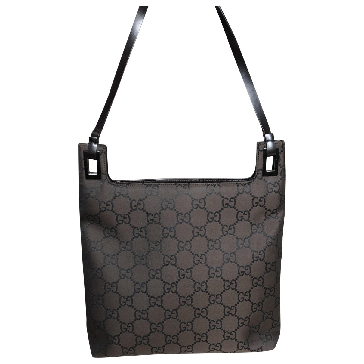 Gucci brown cloth handbag