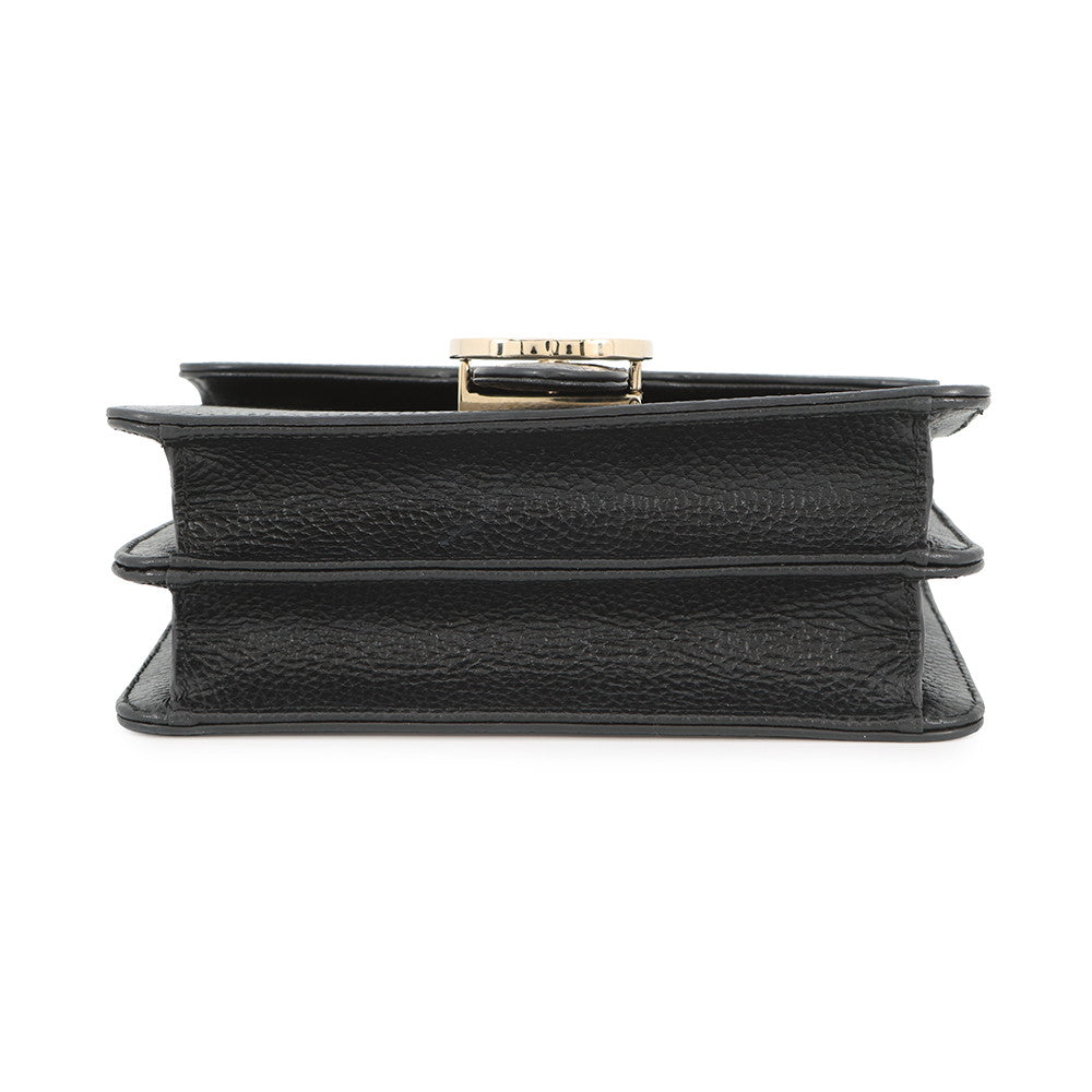 GUCCI Interlocking G ChainShoulder Bag Black510304 Leather