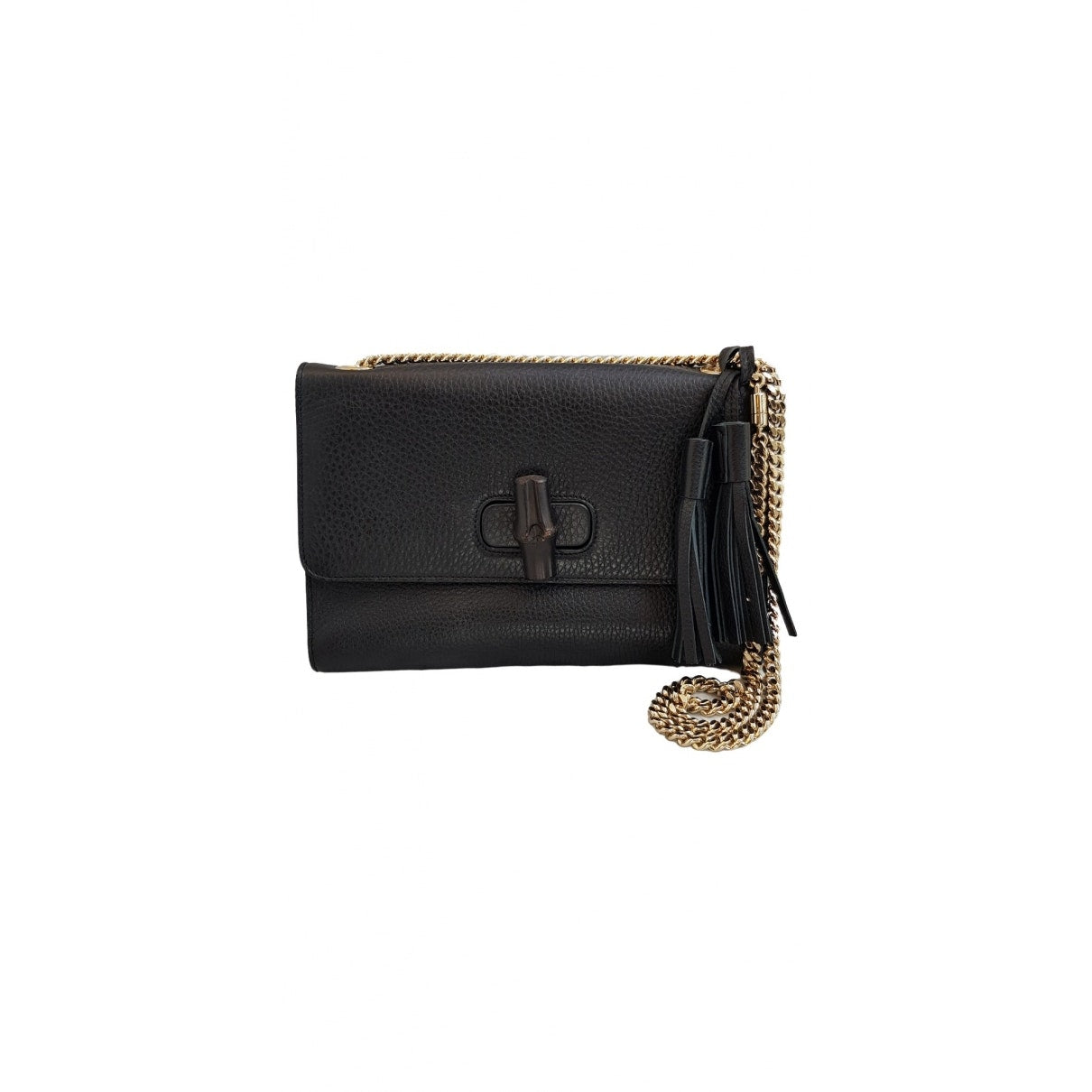 Gucci black leather handbag