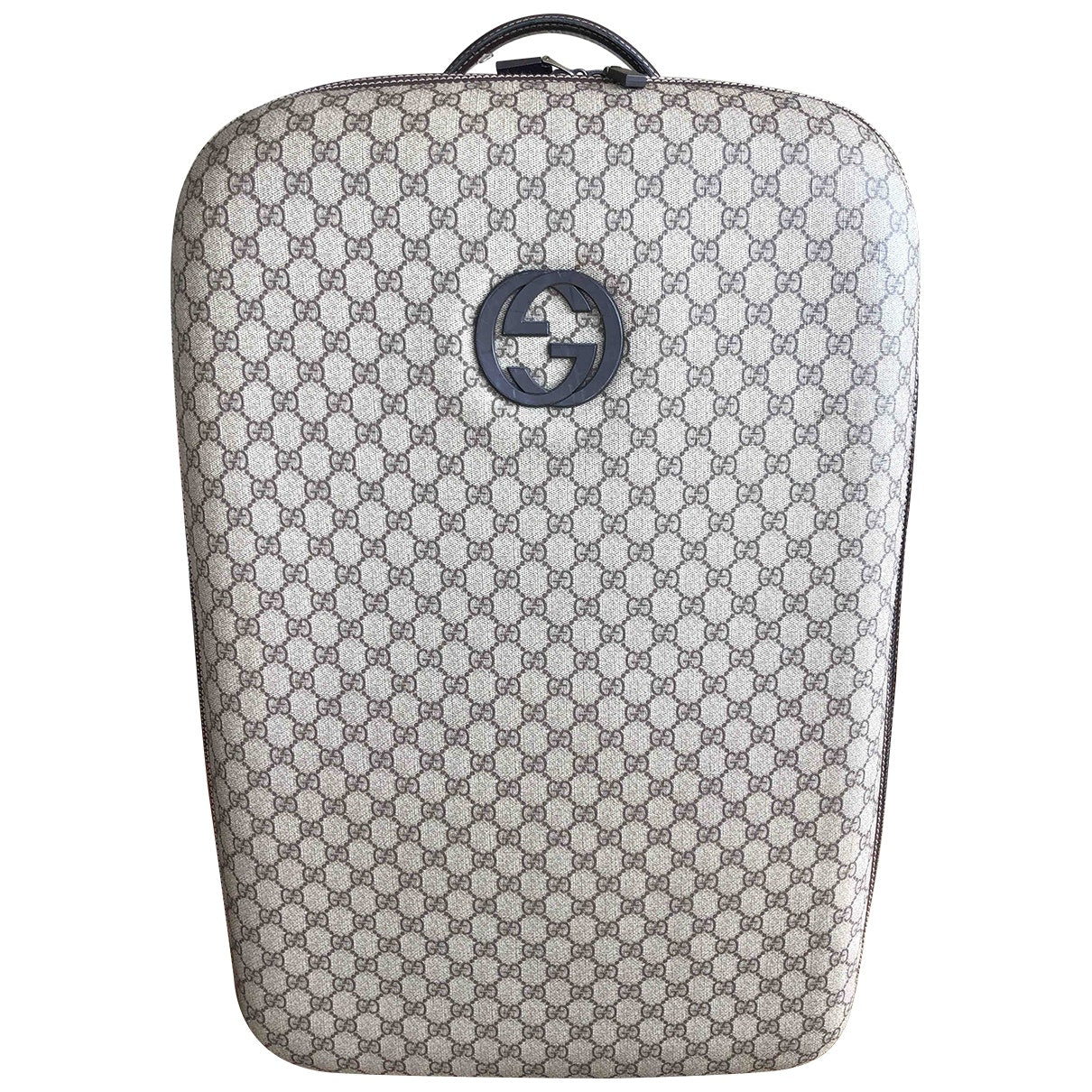 Gucci beige cloth travel bag