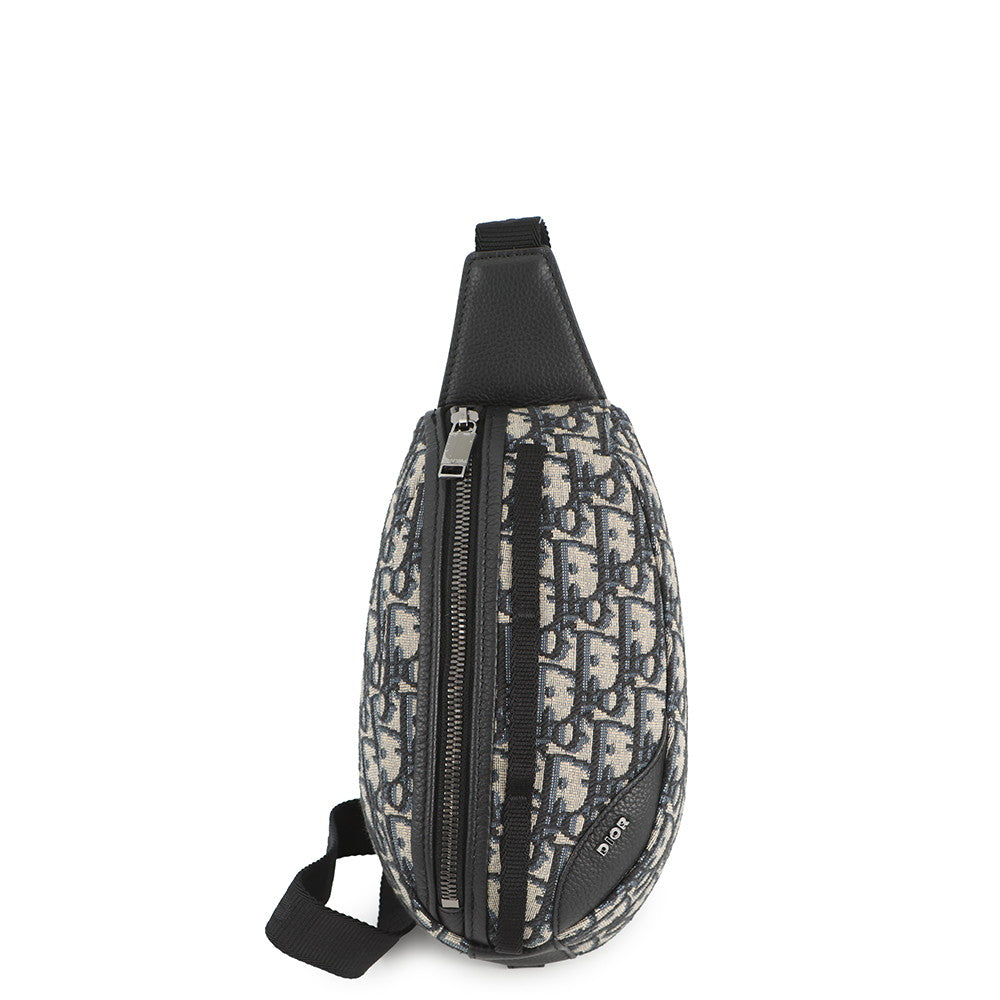 Dior Crossbody Bag Oblique Beige2ESBC311YKY Canvas Black