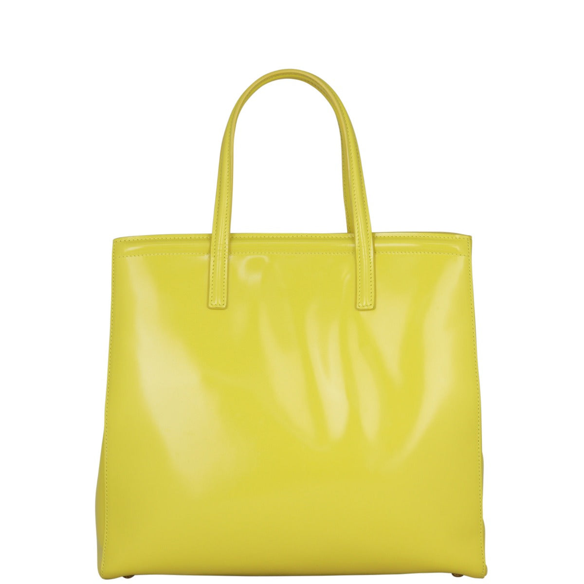 Prada Brushed Tote Bag Leather