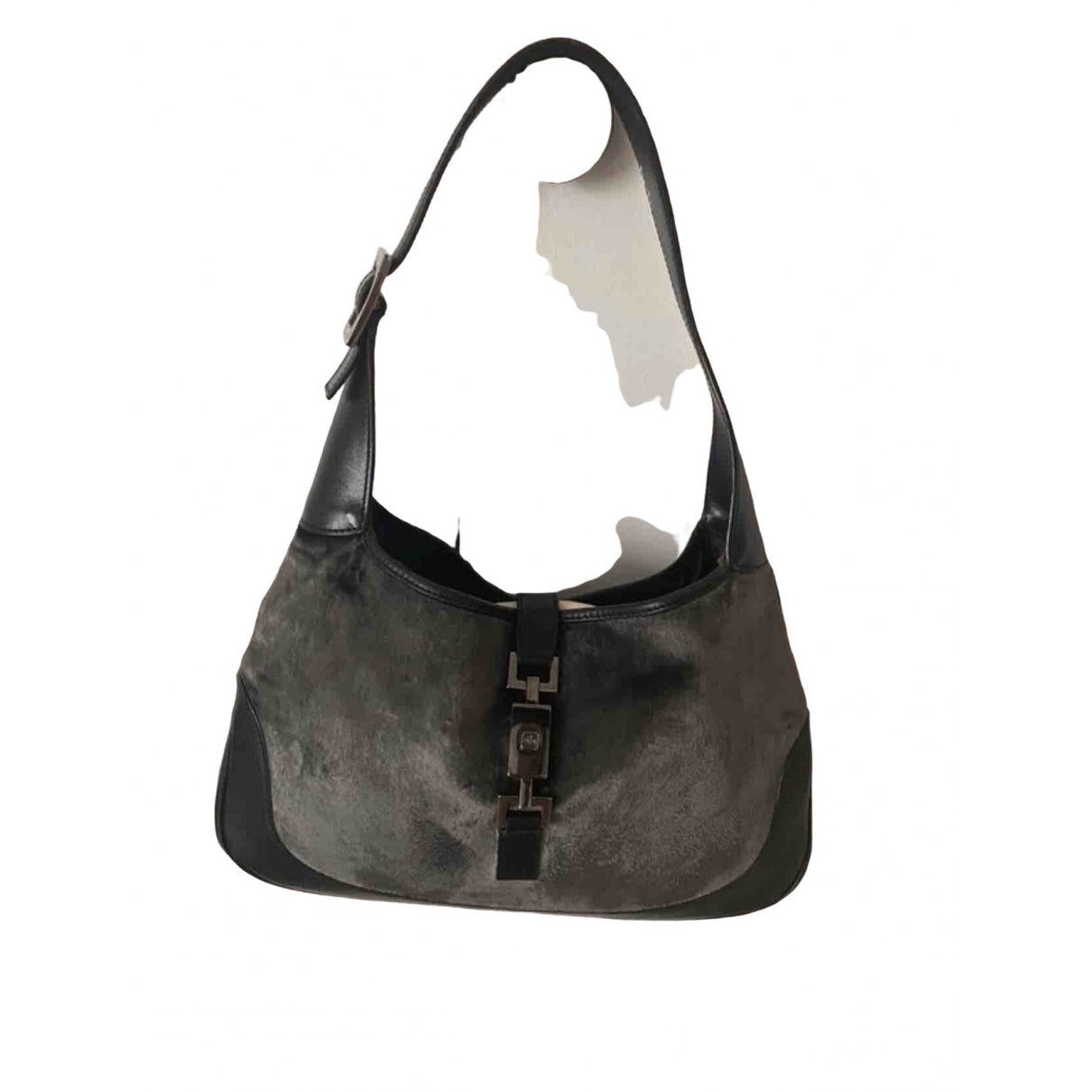 Gucci jackie black velvet handbag