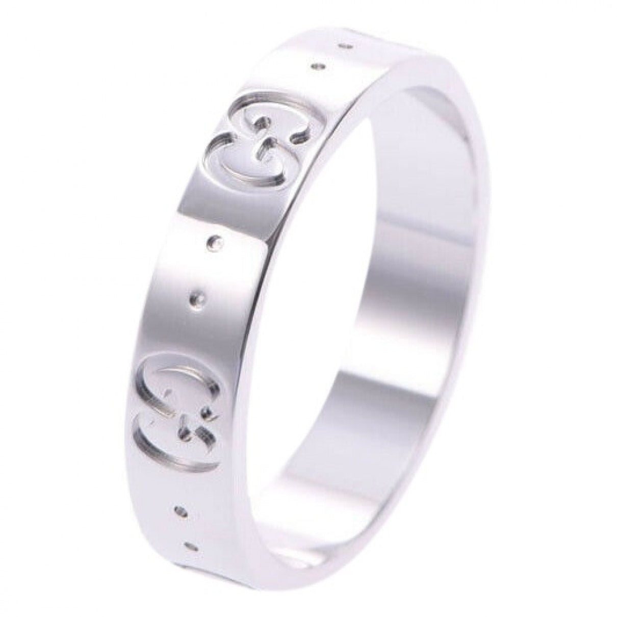 Gucci silver metal rings