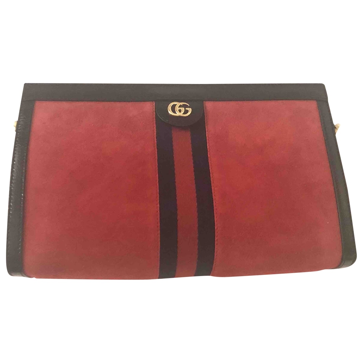 Gucci ophidia red suede handbag