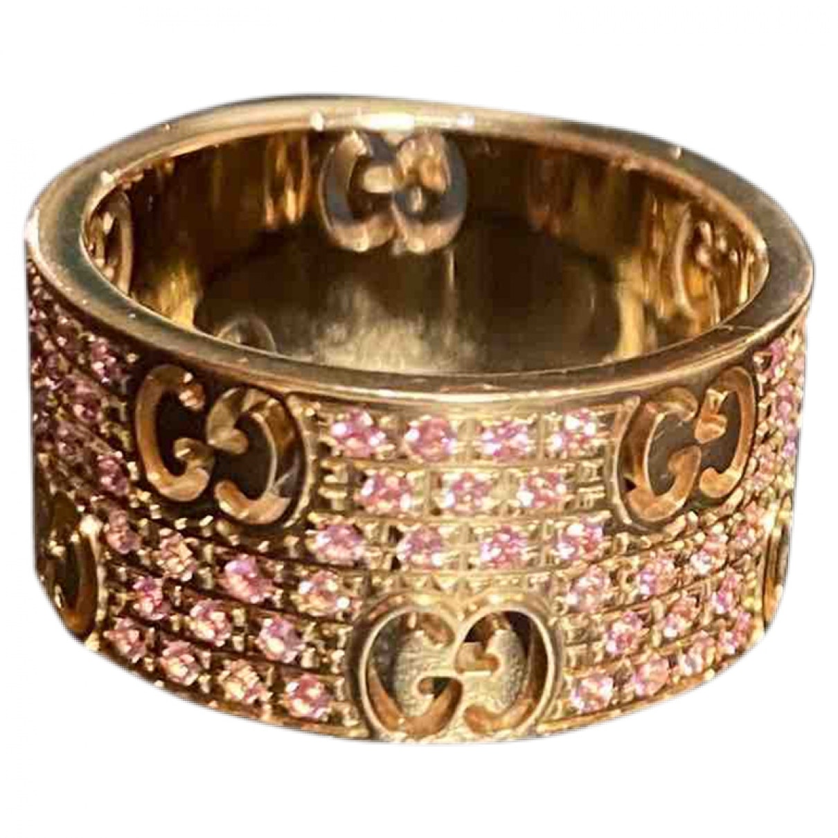 Gucci icon pink pink gold rings