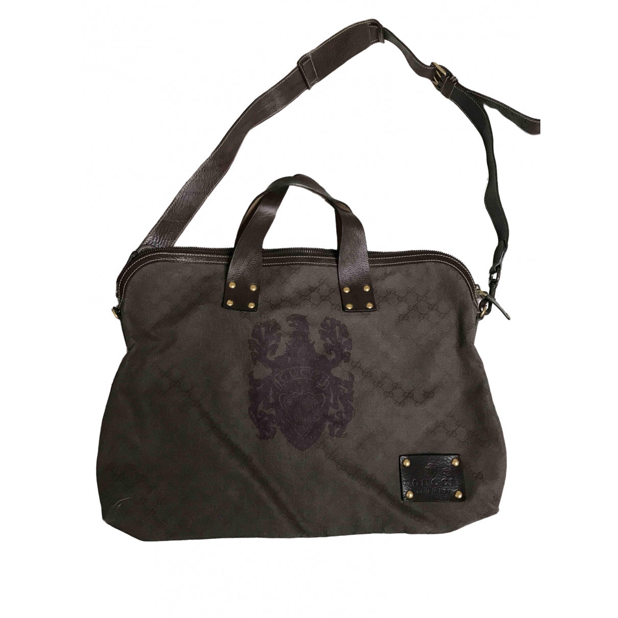 Gucci brown cloth bag