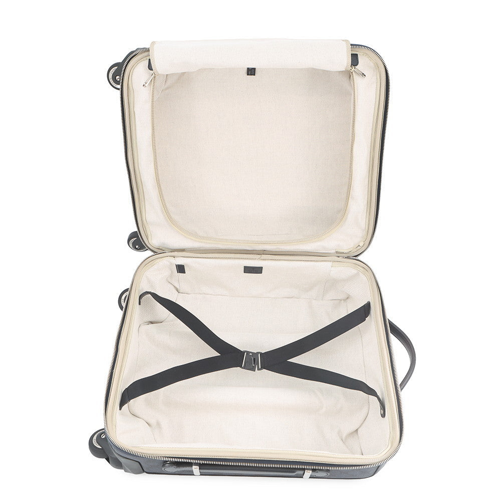 GUCCI Cabin Trolley GG Supreme Carry Bag Navy/Black693646 PVC Leather