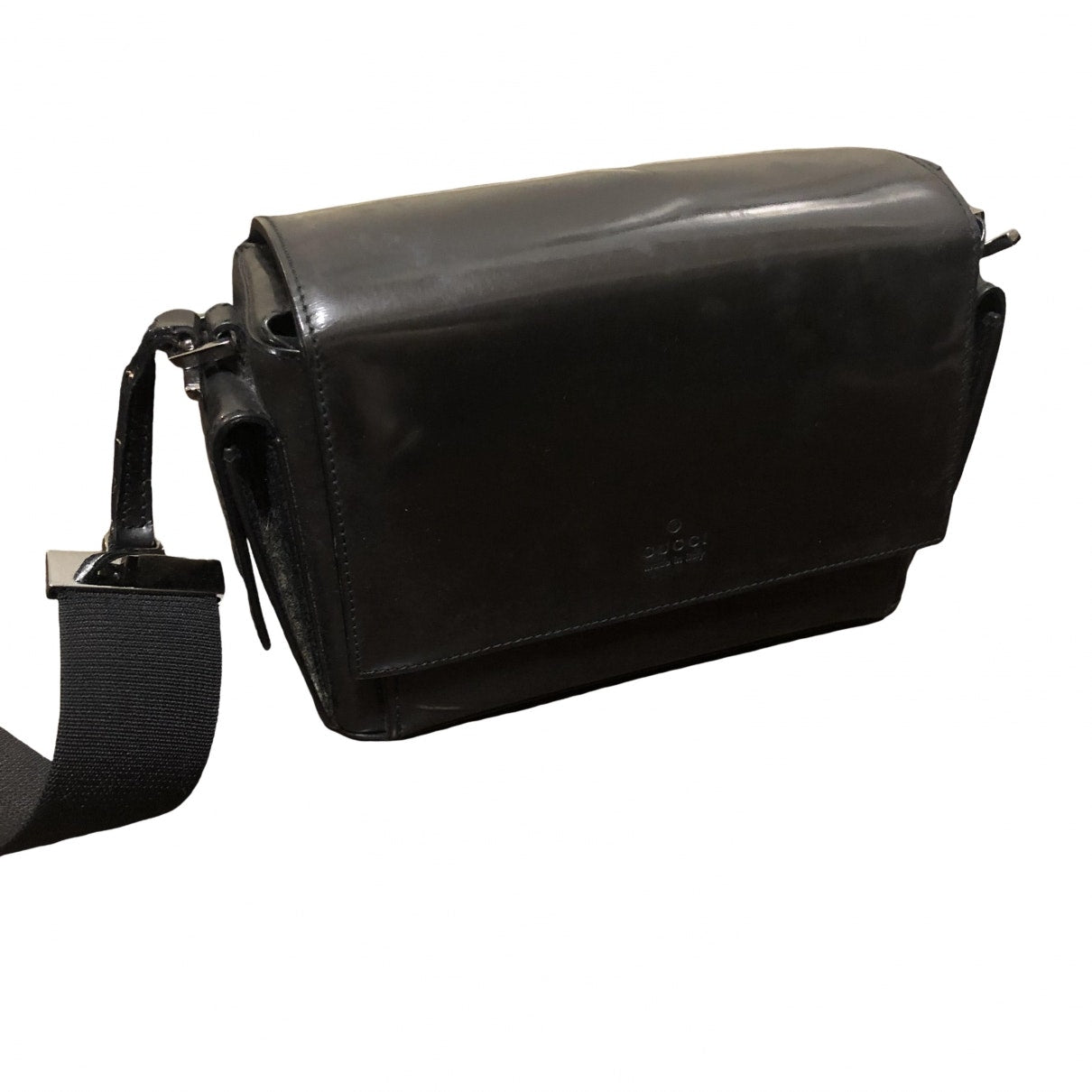 Gucci black plastic handbag