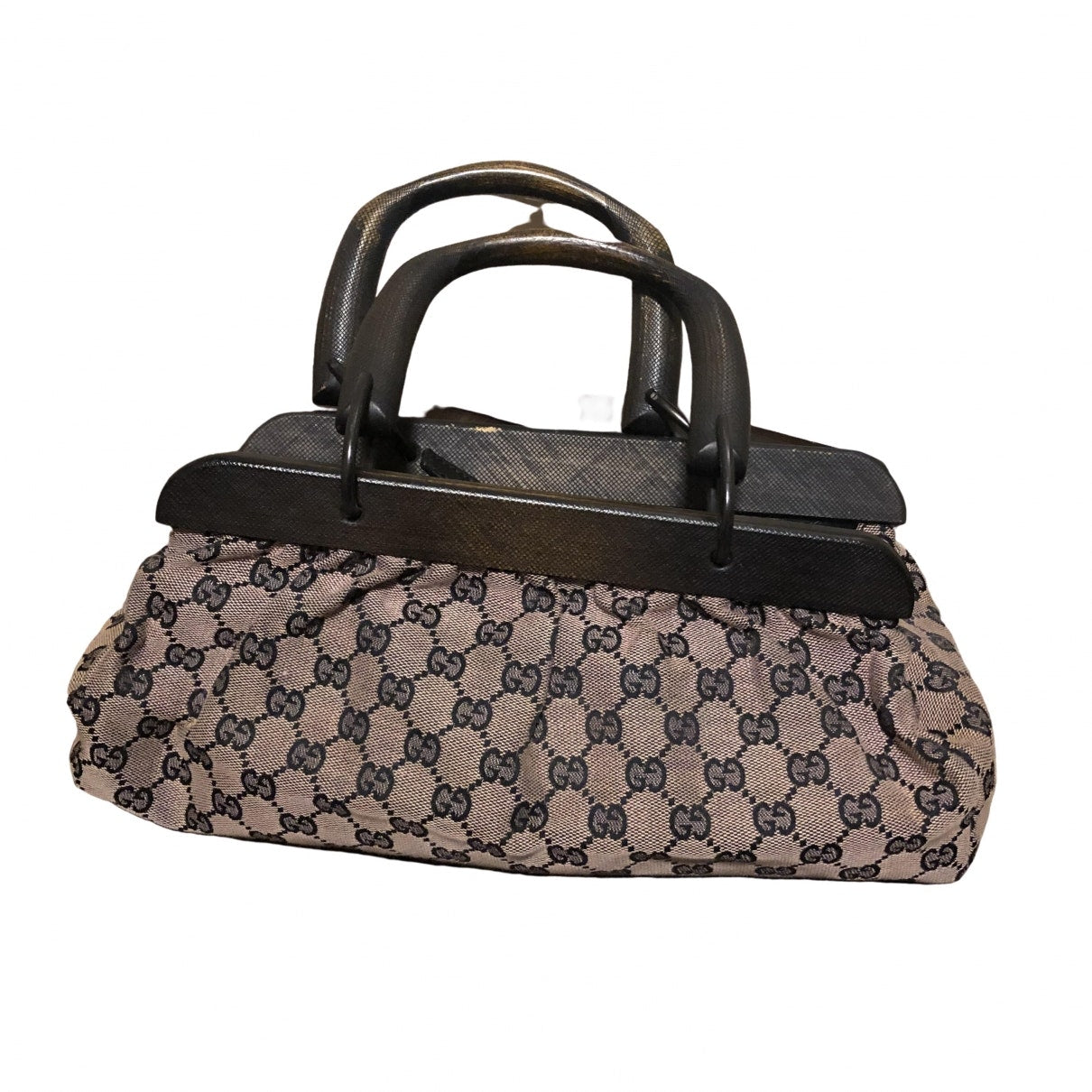 Gucci brown cloth handbag