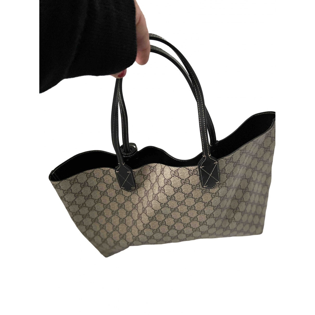 Gucci black cloth handbag