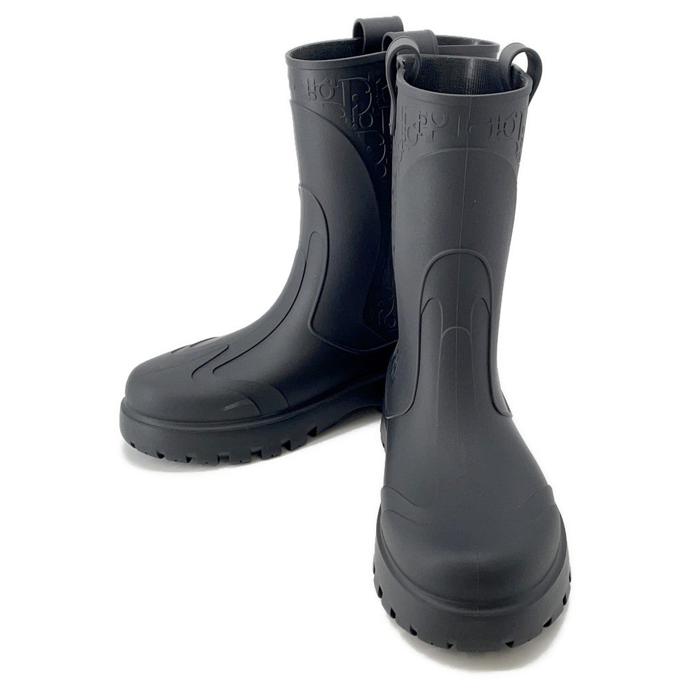 Dior Shoe Oblique rain boots Black3B0338ZWJ Rubber Shoes