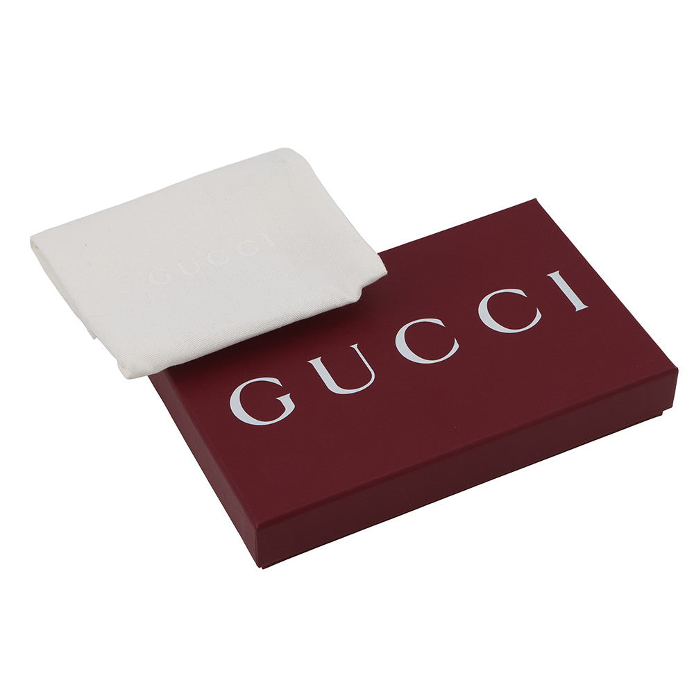 GUCCI GG Supreme key pouch Gray/Black820666 GG Supreme/Leather