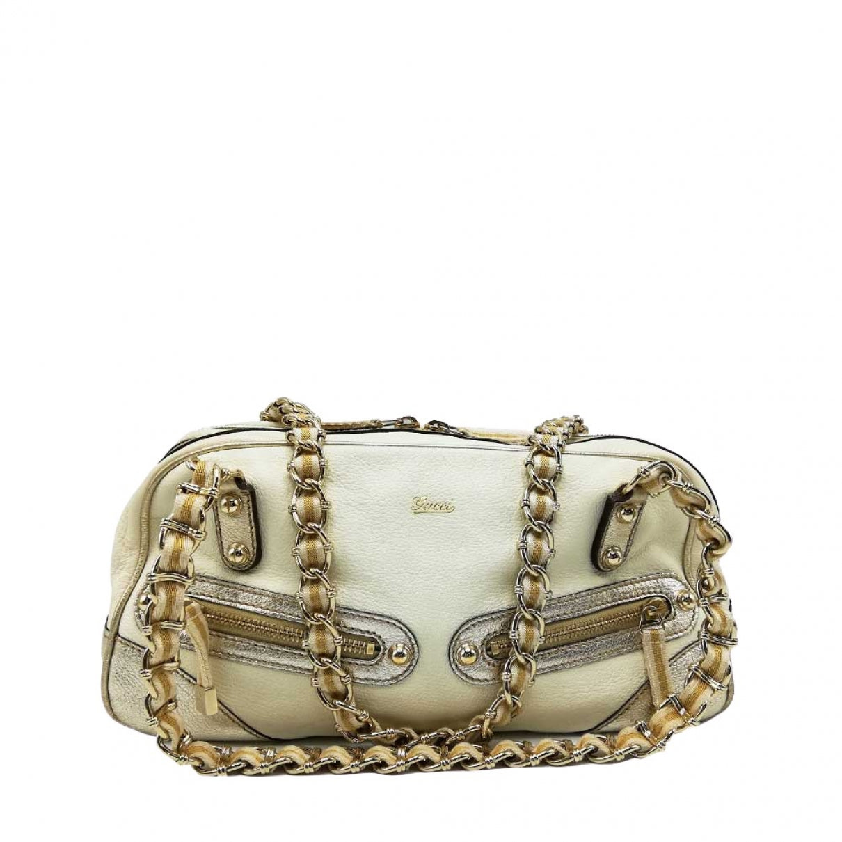 Gucci beige leather handbag