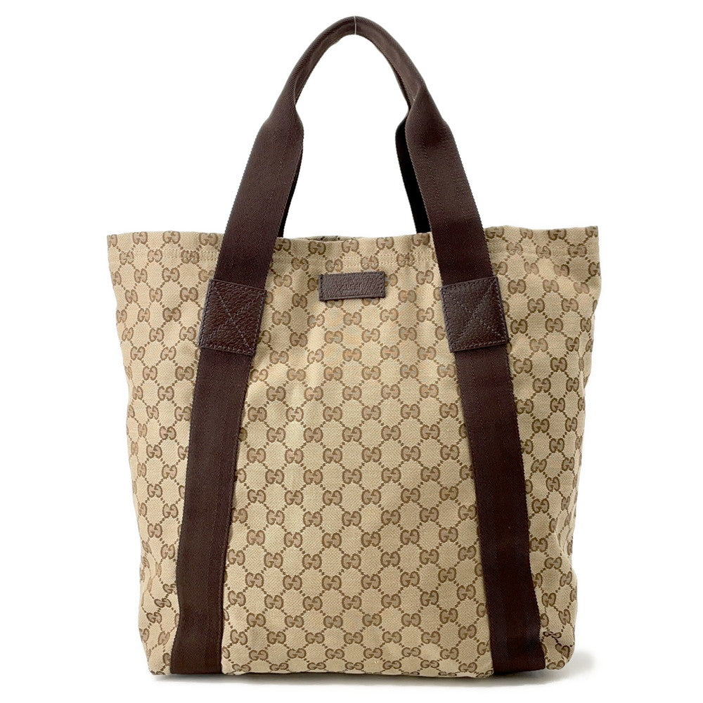 GUCCI GG Canvas Tote Bag Beige/Brown189669 Canvas