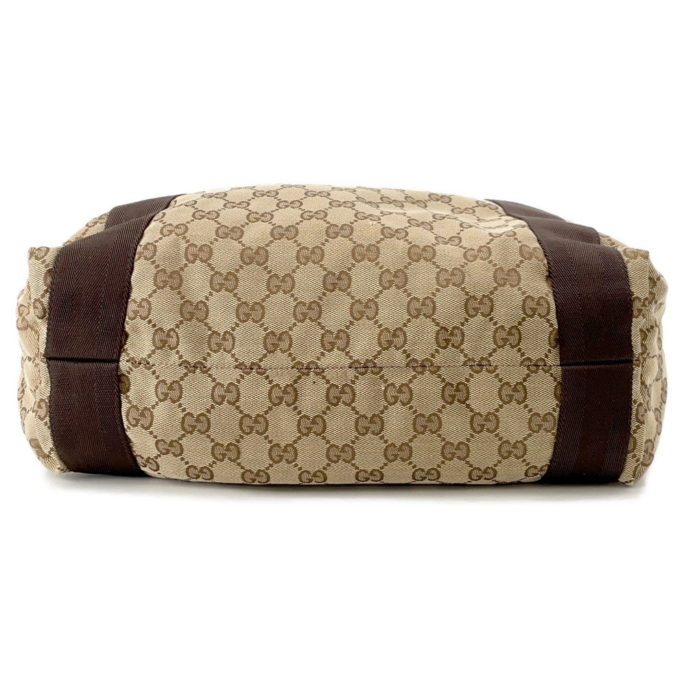 GUCCI GG Canvas Tote Bag Beige/Brown189669 Canvas