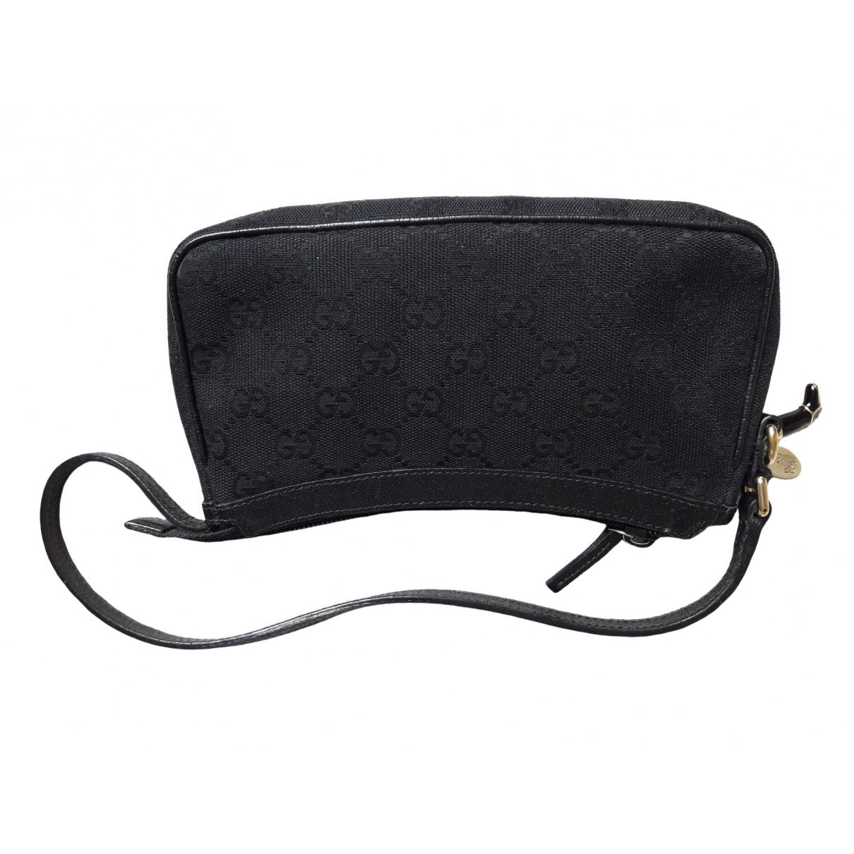 Gucci black cloth clutch bag