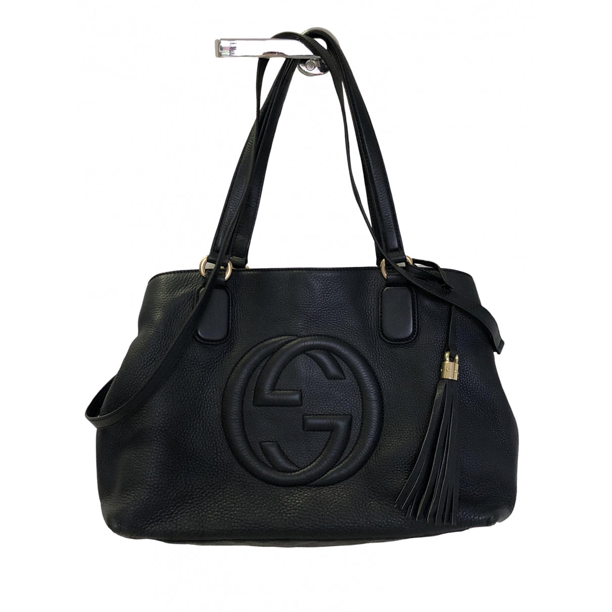Gucci soho navy leather handbag